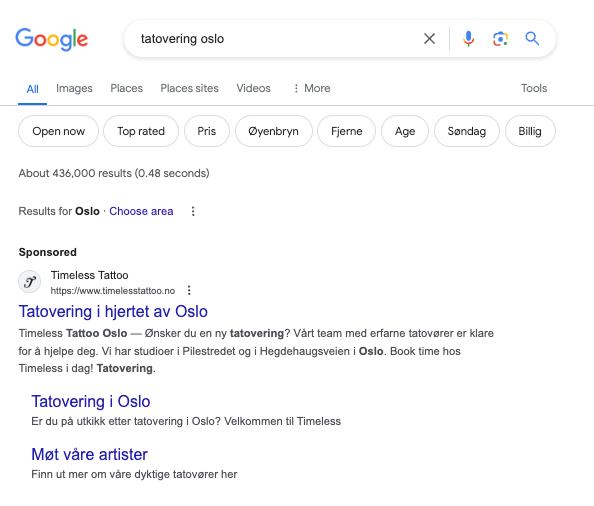 Google Ads Søk
